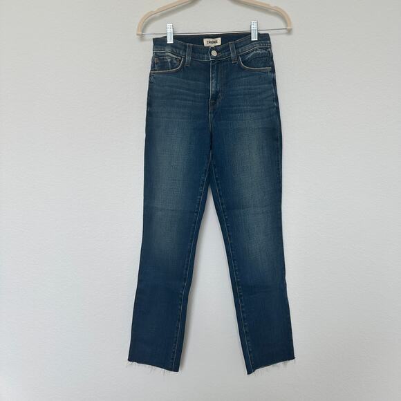NWT L'AGENCE Sada Slim Leg Cropped Jeans Sz 25 Dark Wash Casual Luxe‎ Parisian - Picture 3 of 9